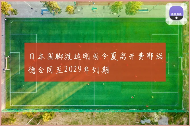 日本国脚渡边刚或今夏离开费耶诺德合同至2029年到期